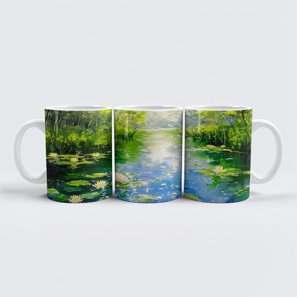 raxxa Premium-Tasse "Summer Pond with Water Lilies"