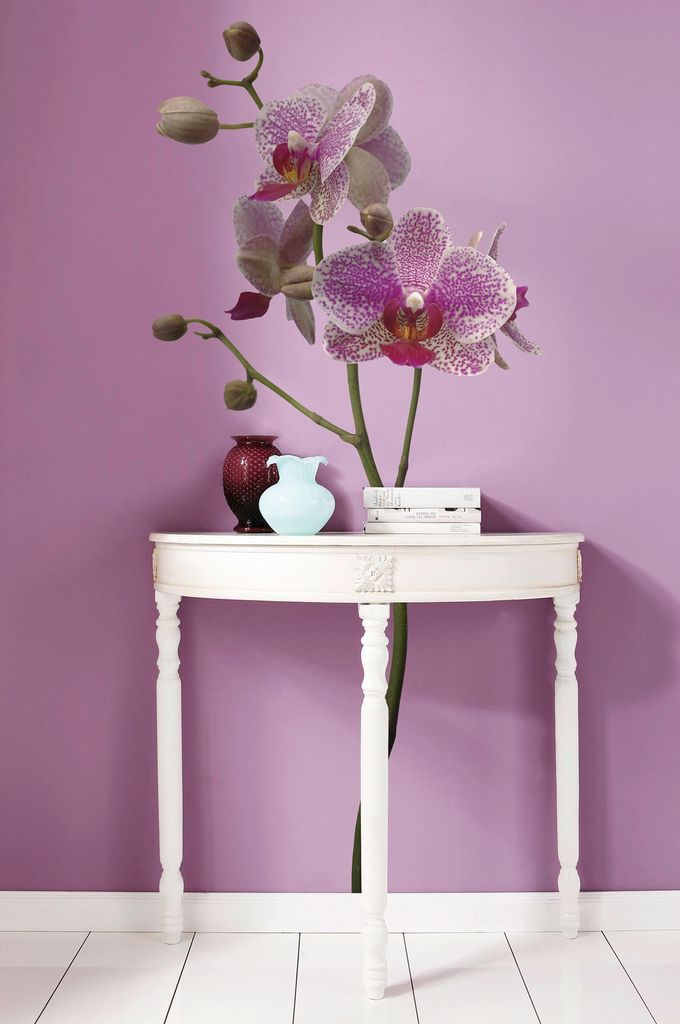 Komar Deco-Sticker "Orchidee" 100 x 70 cm, lila/weiß/grün, 17702h