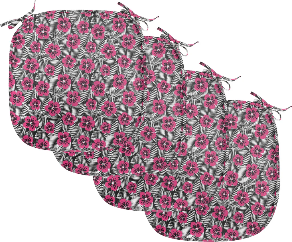 Cuscini Decorativi Sedie ABAKUHAUS 4pz - Rosa Hibiscus Luau
