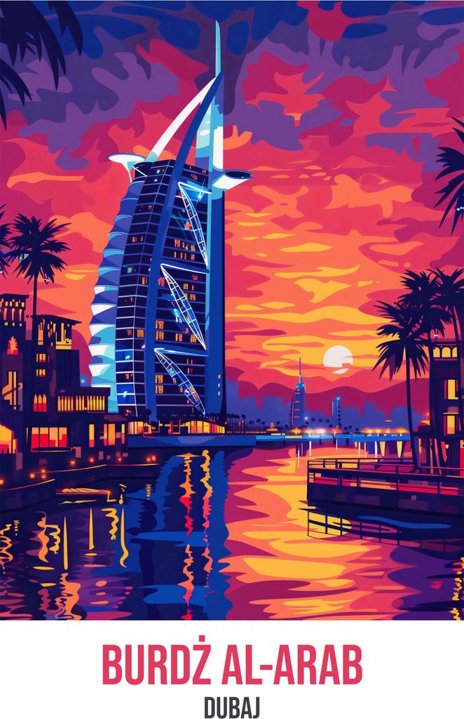 Plakat 64x90cm Burj Al Arab