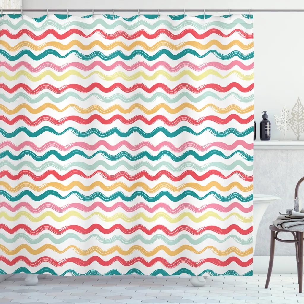 Grand Rideau de Douche 175x240 cm Idéal pour Douche Haute et Large