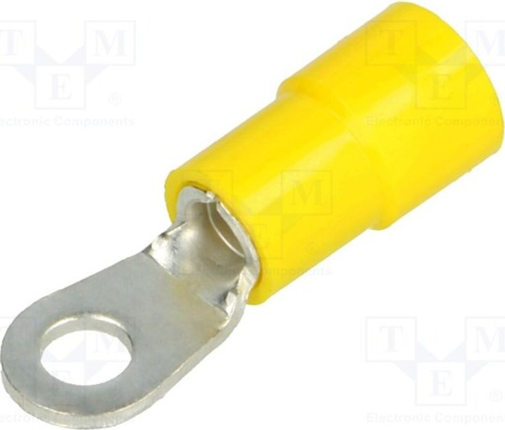 10x Kabelschuh: Ring M4 Klemmverbindung 4÷6mm2 Ø: 4,2mm isoliert BM 00319 Isoliert