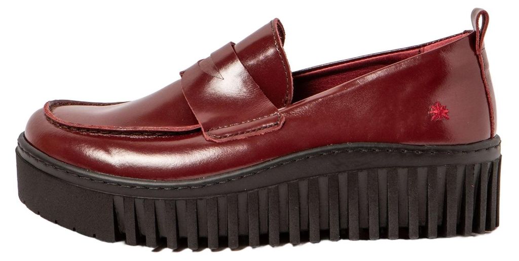 Art Schuhe Damen 1530 NAPPA SHINNY BURDEOS/BRIGHTON Farbe Rot