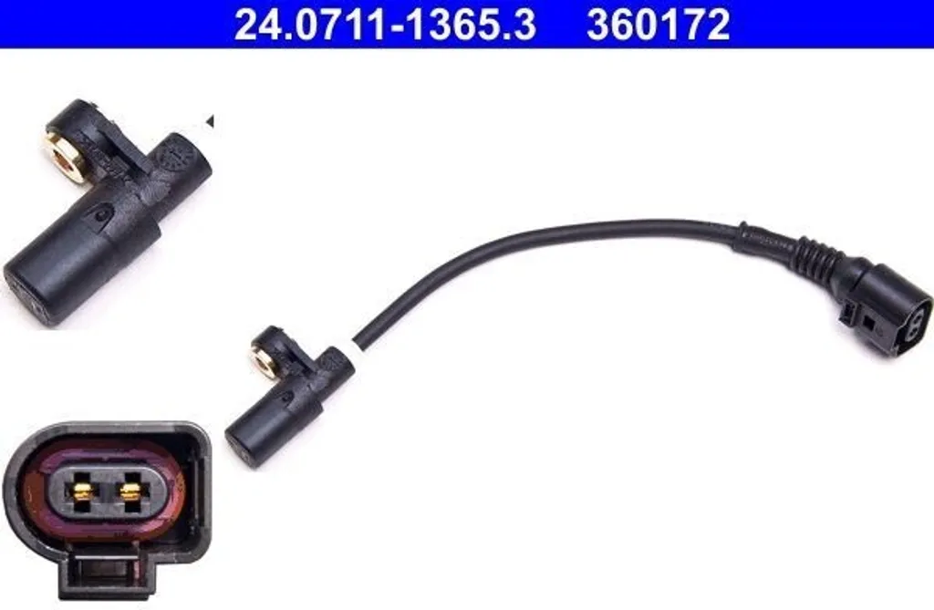 Capteur de vitesse de roue ABS pour Audi TT 8N et Seat Leon 1M1 ATE