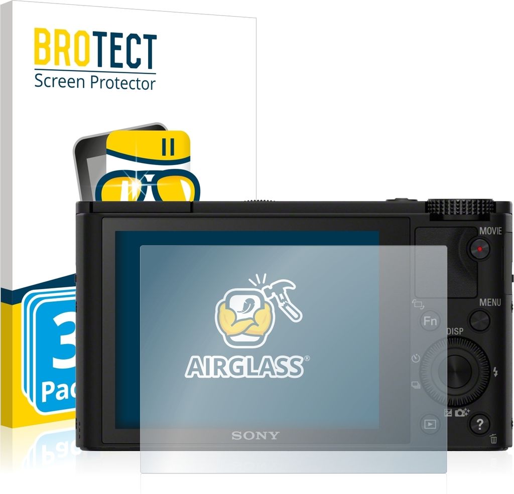 3x BROTECT Schutzglas für Sony Cyber-Shot DSC-RX100 Schutzfolie Panzer Folie Glas Display Schutz klar