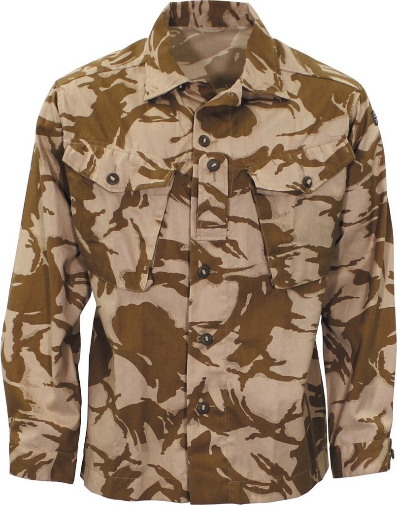 Brit. Feldbluse, DPM desert, neu - 190/120