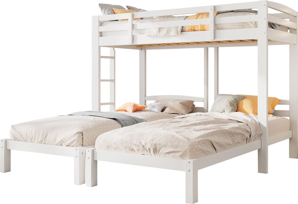 Etagenbett mit 3 Schlafgelegenheiten, Lattenrost und Produktbild 