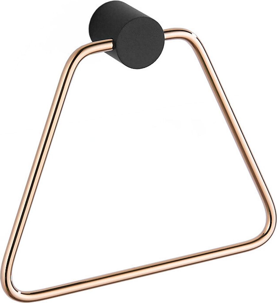 Mexen Aron Handtuchhalter, Schwarz/Rosa Gold - 7088132-67