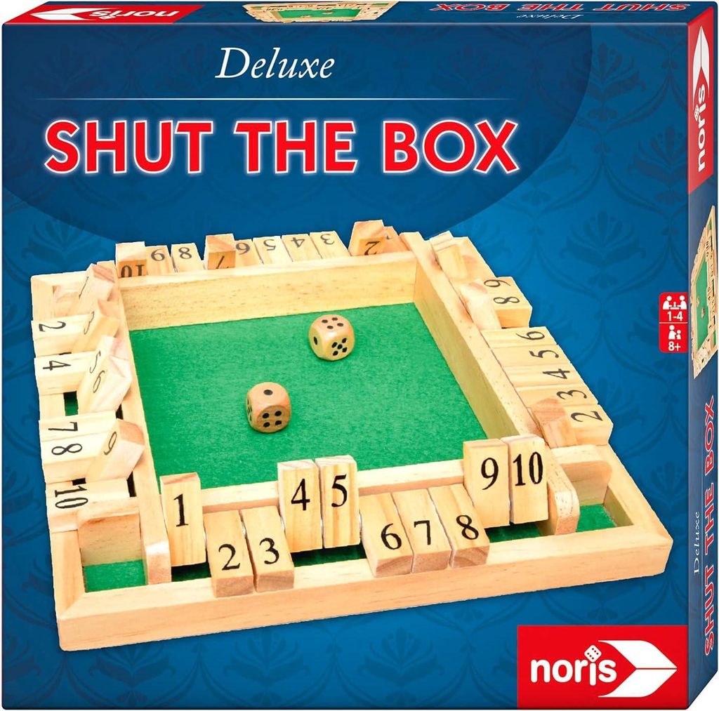 Noris Deluxe Shut The Box, Würfelspiel, Brettspiel, Immagine del prodotto 