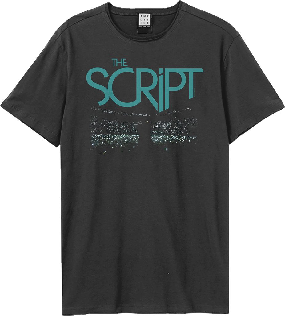 Amplified - "Live" T-Shirt für Herren/Damen Uni GD2047 (L) (Holzkohle)
