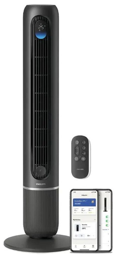 Philips CX7550/01, Vertikálny domáci ventilátor, Čierna, Obrázok produktu 