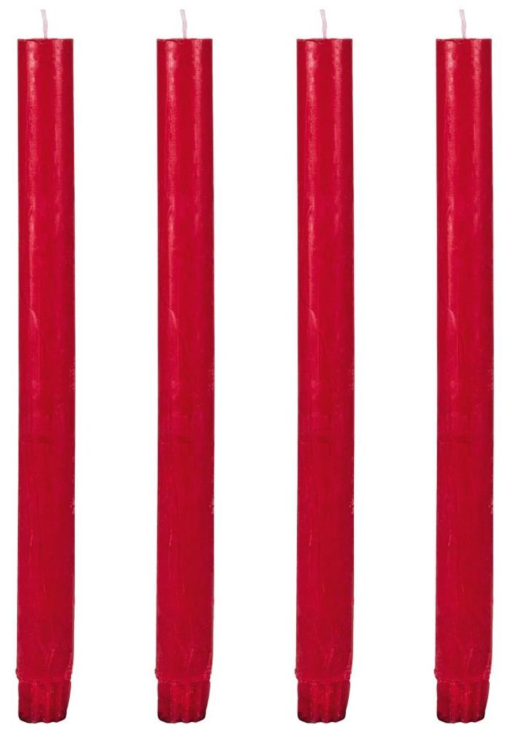 Stabkaarsen, set van 4, hoogwaardige tafelkaarsen, diameter Productafbeelding 