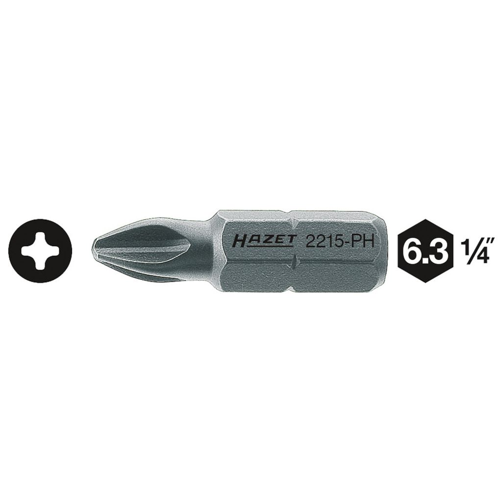 Hazet 2215-PH2 Philips bit PH 2 Special steel C 6.3 1 pc(s)