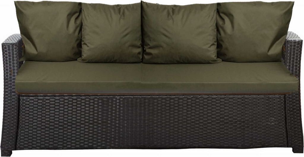 Polštáře na zahradní pohovku-Zelená|Sedák 180x60x7, Obrázek produktu 