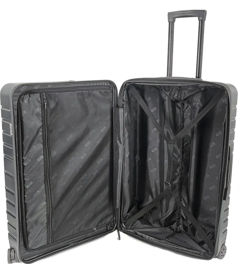 Sac de voyage à roulettes pour vacances JSA 71cm - Bagage trolley noir
