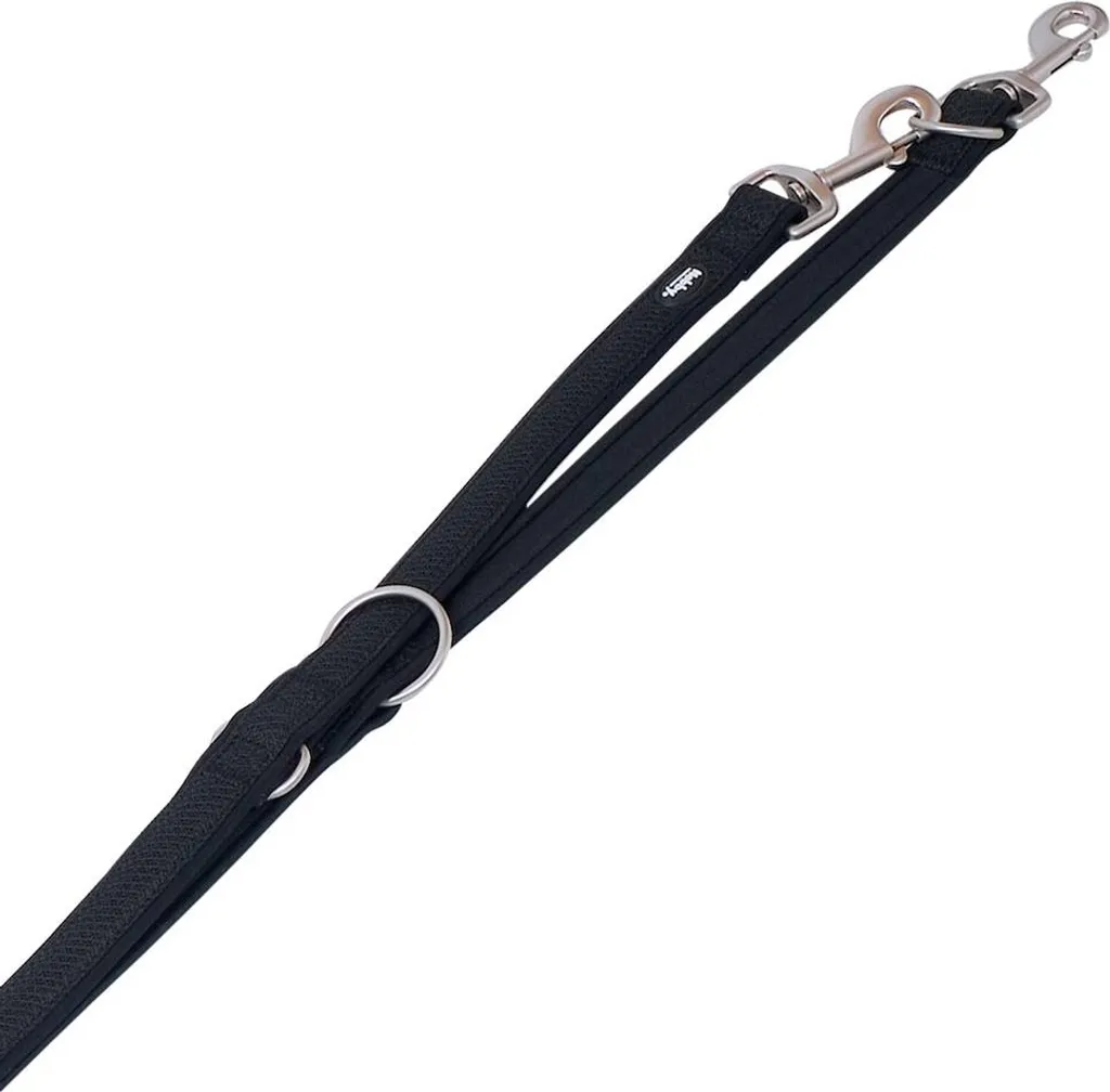 Nobby guinzaglio "Mesh Preno" nero; L: 200 cm, B: 15/20 mm