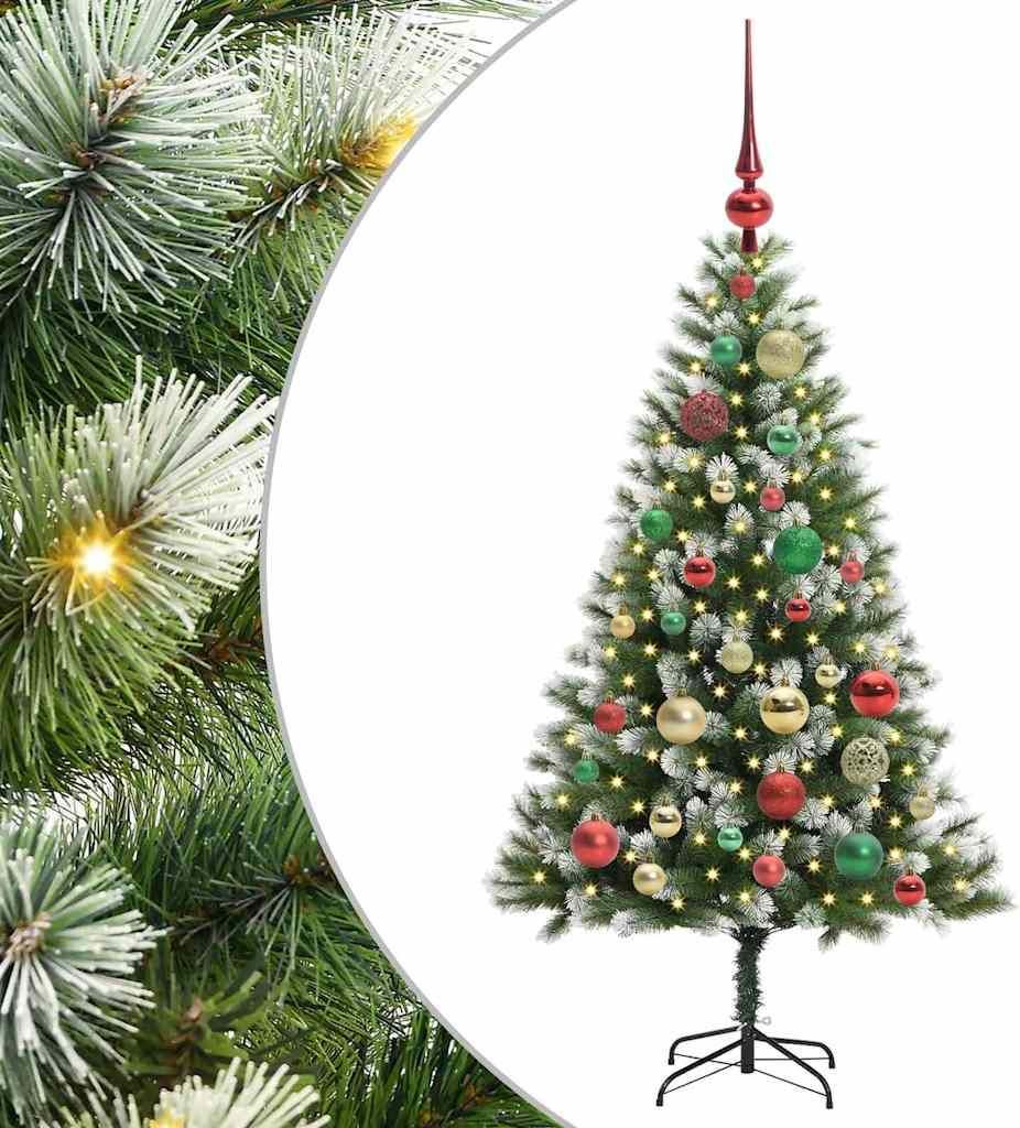 vidaXL Künstlicher schwenkbarer Weihnachtsbaum mit flockigem Schnee