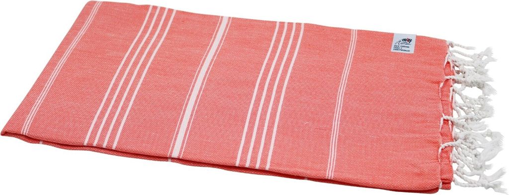Hamamtuch für Sauna, Spa & Strand "Sultan Style" lachs weiß