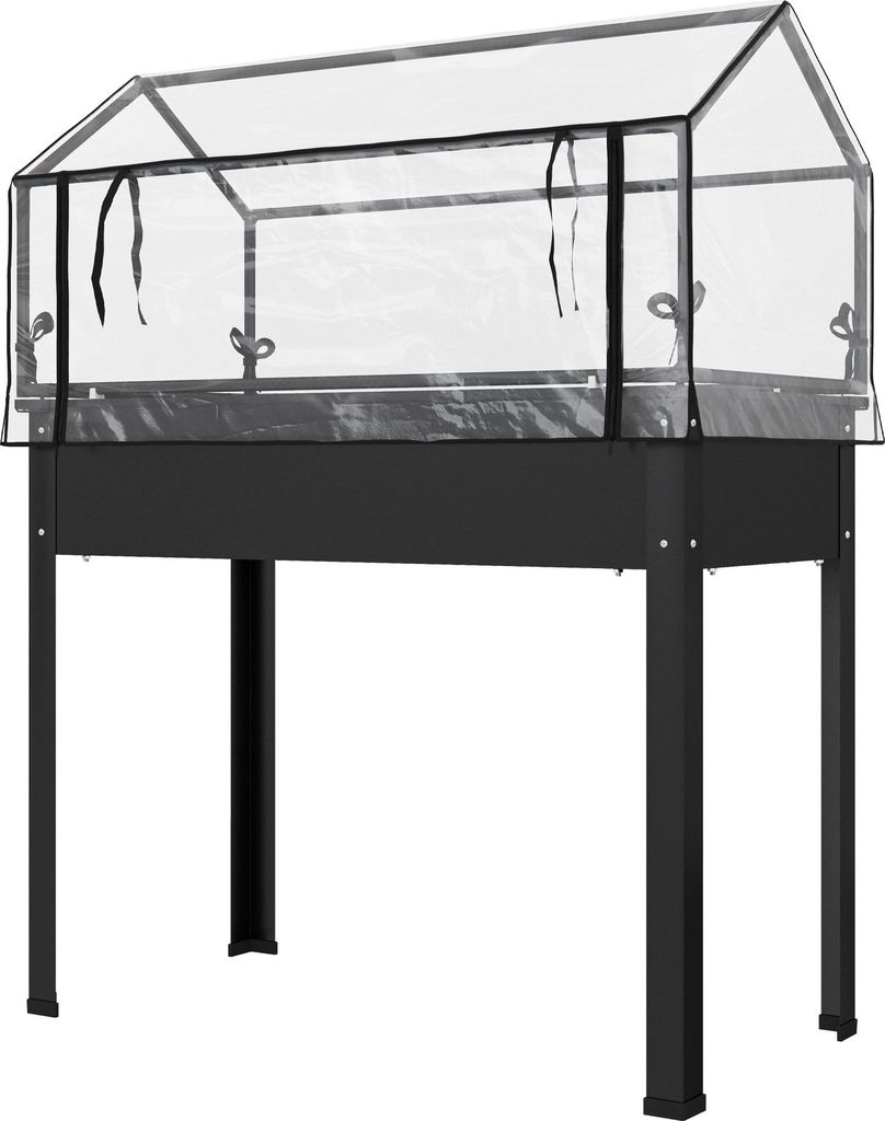 Vyvýšený záhradný záhon s krytom na skleník, 100x48x124 cm, Obrázok produktu 