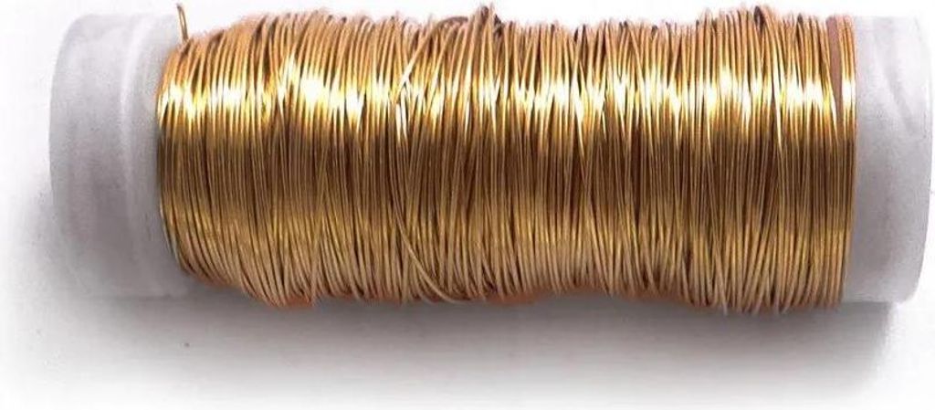Edm 40 Mm Messing Draht Golden Golden One Size