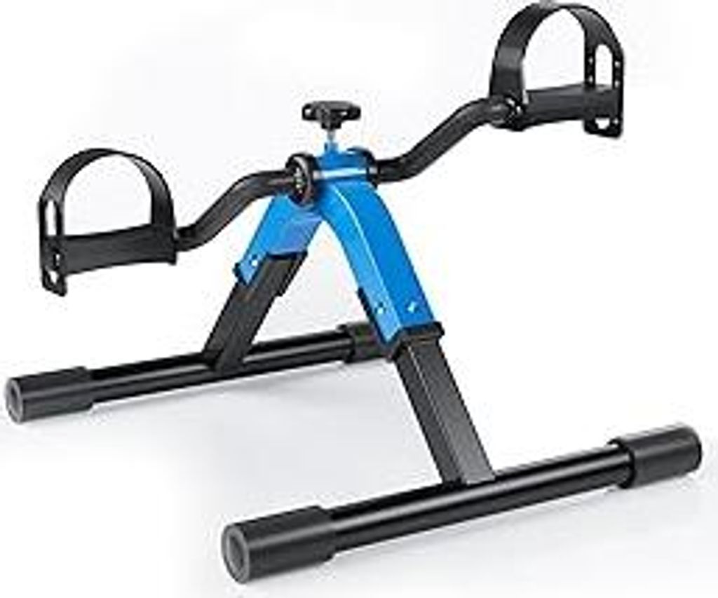 Pedaltrainer mini Heimtrainer, Arm-und Beintrainer Pedaltrainer für senioren, Hauspedaler Fahrrad, Statische Stabilität Einstellbar Widerstand Tr...