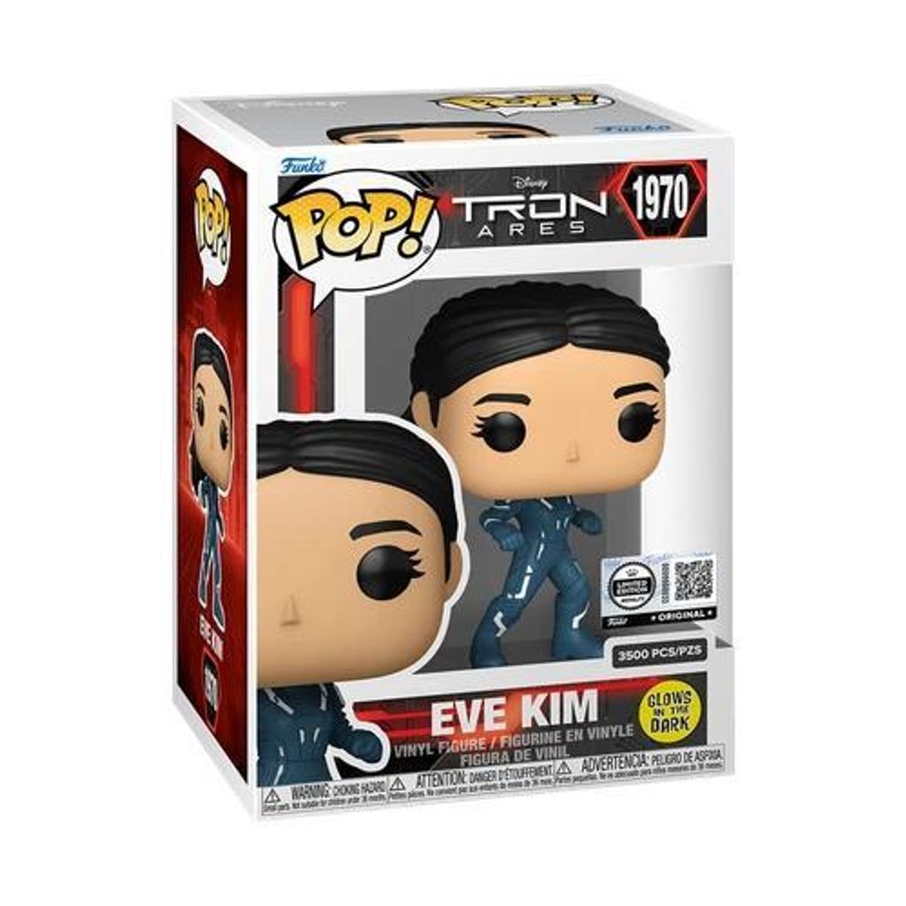 Funko Pop! Disney: Tron Ares - Eve Kim #1970 Glow in the Dark Limited Edition Royalty 3500 PCS