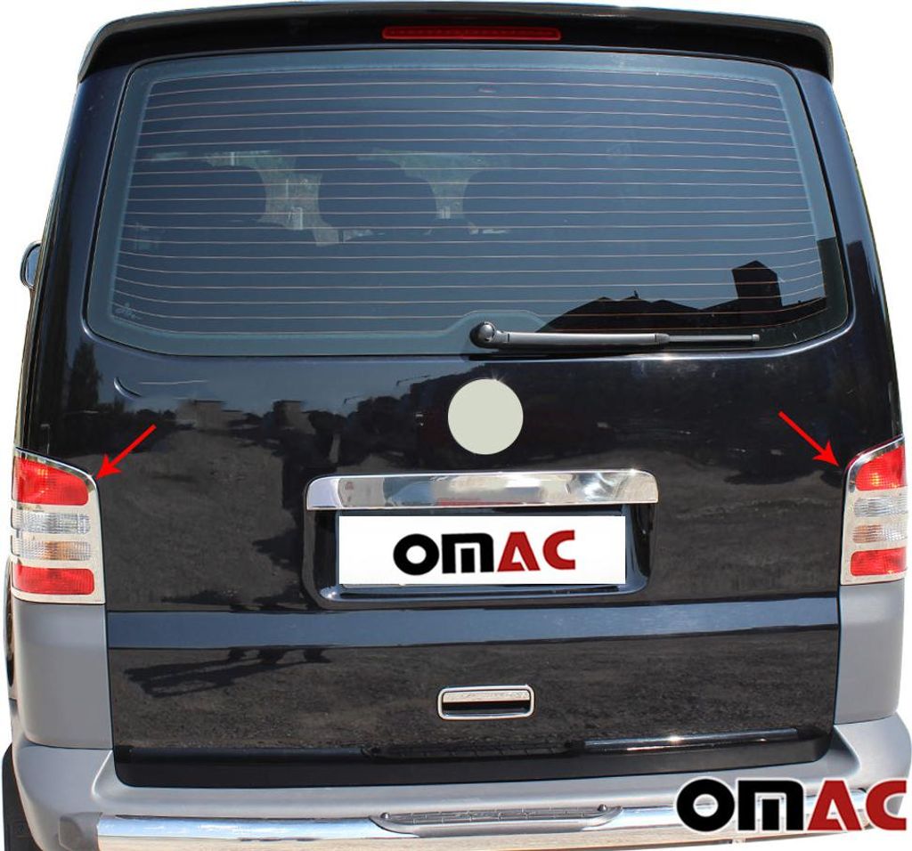 Rücklicht Leisten Heckleuchte für VW Transporter T5 2003-2010 Edelstahl Chrom