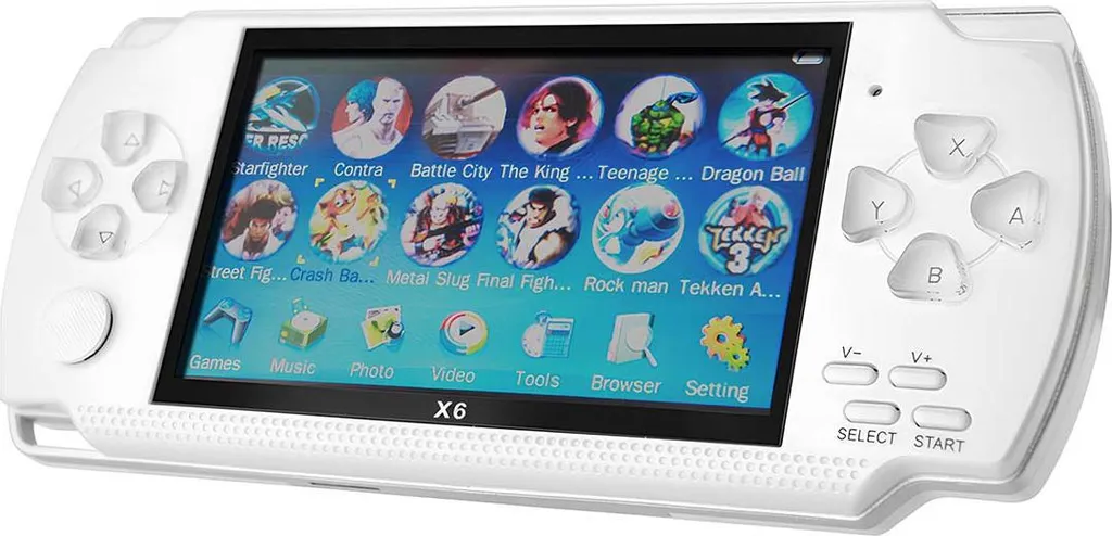TechKidz Console Portatile Bianca: l'Intrattenimento da Viaggio 4.3" - 2
