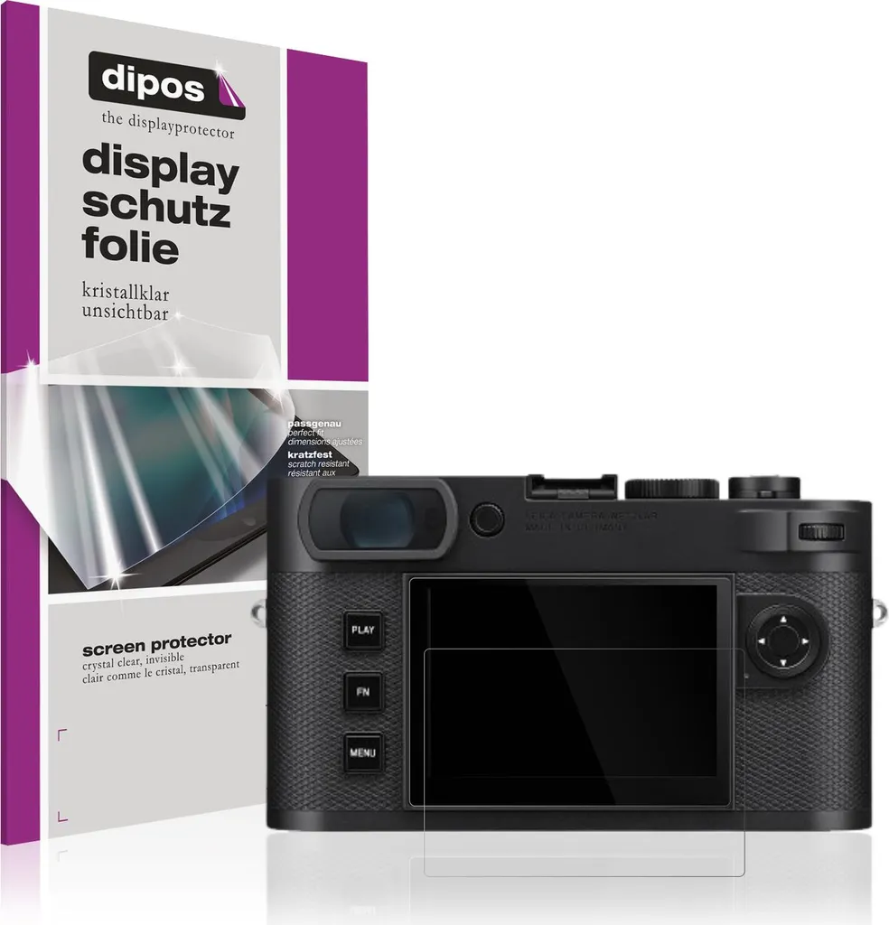 Set 4 Pellicole per Leica M EV1 | Protezione Schermo dipos Claro HD