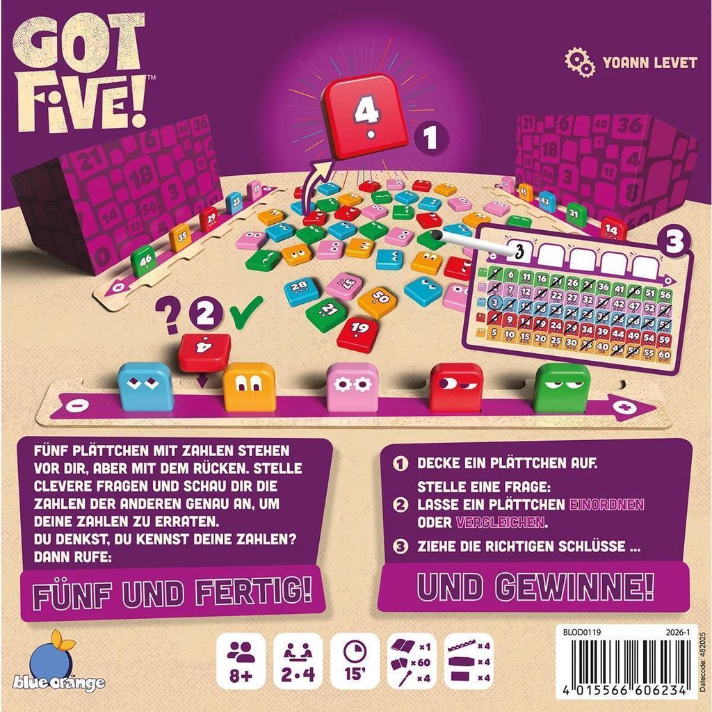 Got Five! Familienspiel für Logik und Deduktion Produktbild 
