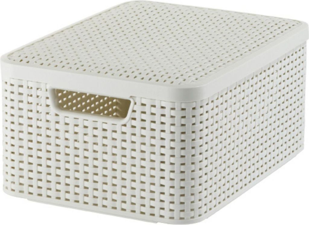 Curver Úložný Box Rattan Style2 S Víkem M - Krémový Obrázek produktu 