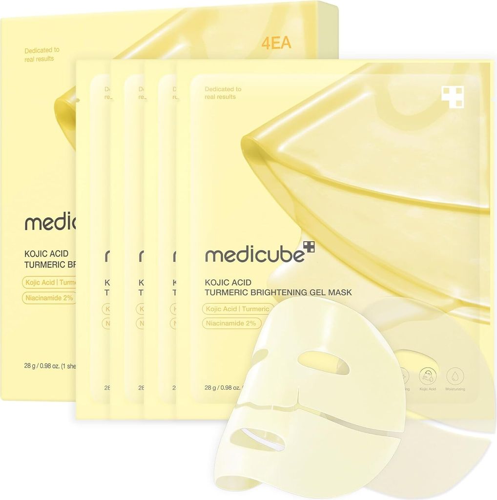 Medicube Kojic Acid Turmeric Brightening Gel Mask 4er Pack Image du produit 