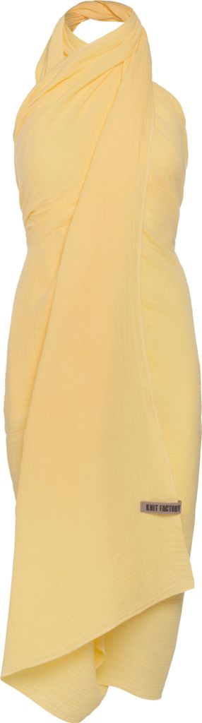 Knit Factory Liv Pareo - XL Musselintuch - Strandtuch - Citrus - 180x130 cm
