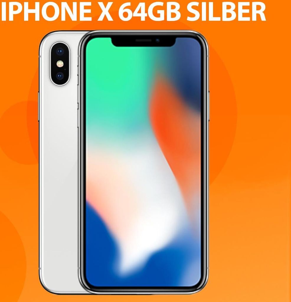 Apple iPhone X 14,7 cm (5,8 Zoll), (64GB, 12MP Kamera,