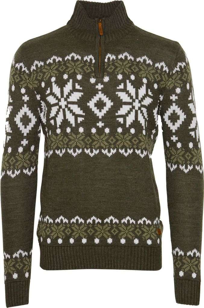 SOLID SDNorwin Herren Strickpullover Troyer Grobstrick Produktbild 6