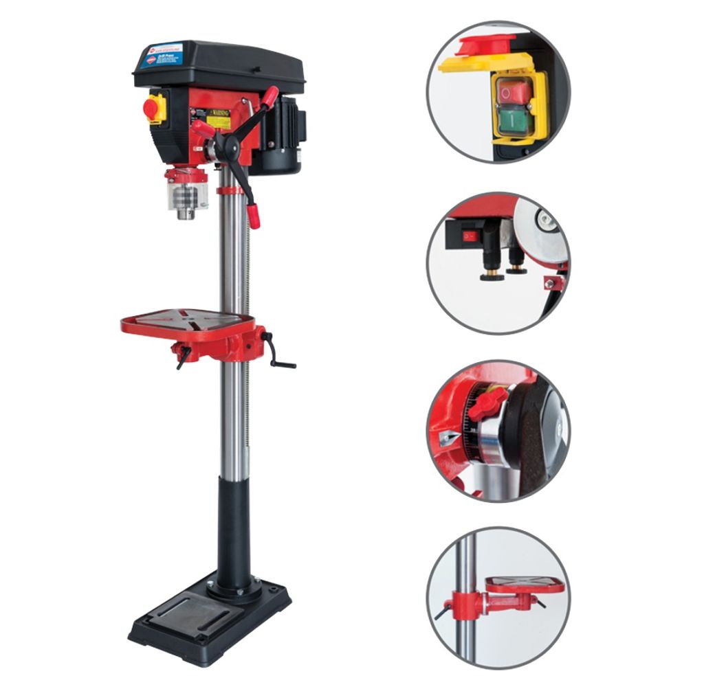 Airpress 77321, Standbohrmaschine, Ohne Schlüssel, MT3, Schwarz, 280 RPM, 2380 RPM