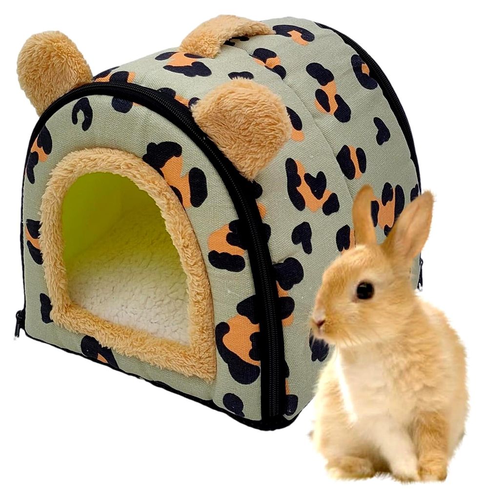 Kuschelhöhle für kleine Tiere – weiches und warmes Zuhause für Hamster – Nest für Käfig und Habitat für kleine Tiere zur Spiel- und Erhol...