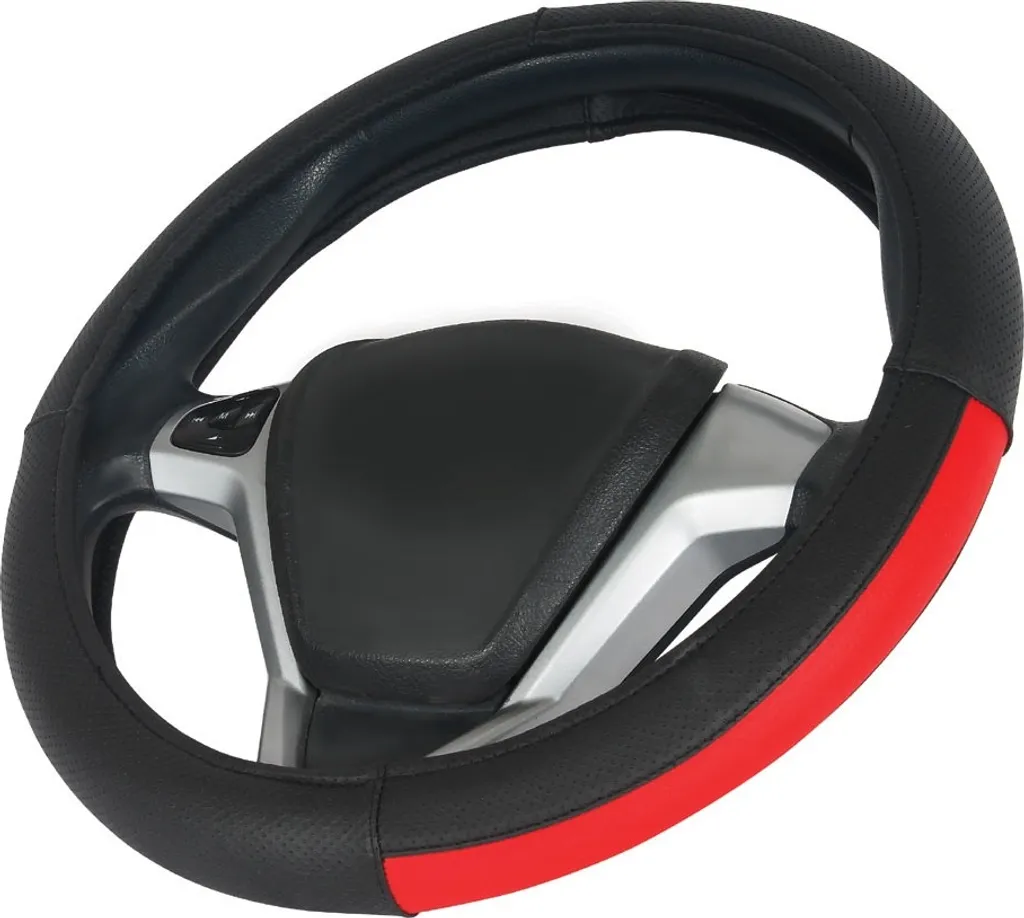 SV505SK Coprivolante Sport Racing Nero Rosso per Sterzo 37-39cm