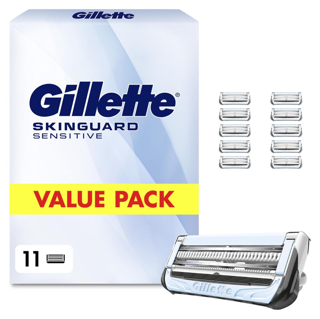 Gillette Skinguard Sensitive Rasierklingen, 11 Original Produktbild 