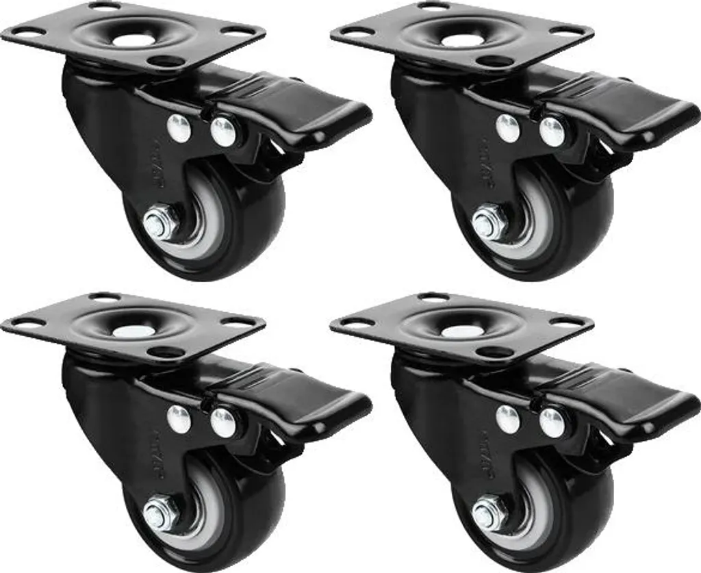 Roulettes 50mm pivotantes lot de 12 pour déplacer vos meubles lourds