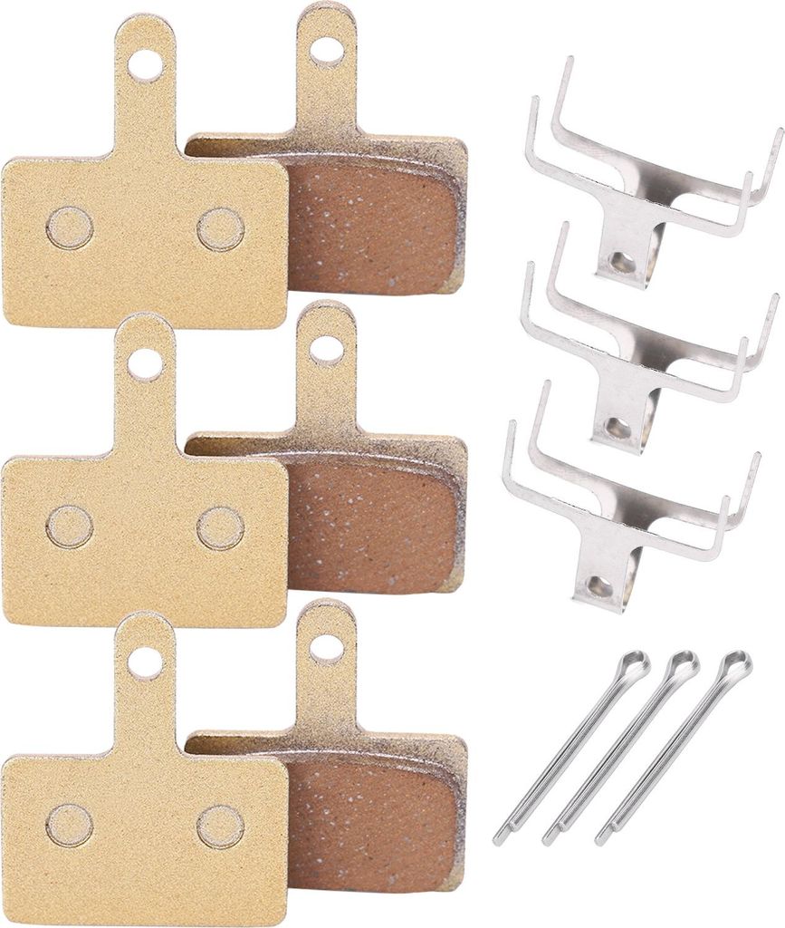 3 Paar M446 Mountainbike-Scheibenbremsbeläge, metallische Elektromobilteile