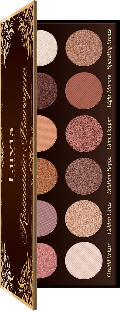 Romantic Baroque Makeup Eyeshadow Palette - Includes 12 Romantic Nude Colors & Rosegold