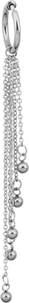 1 Stück Uni Perle Quaste baumeln Edelstahl Ohrstecker Clip Ohrring Schmuck Geschenk-Ohrclip