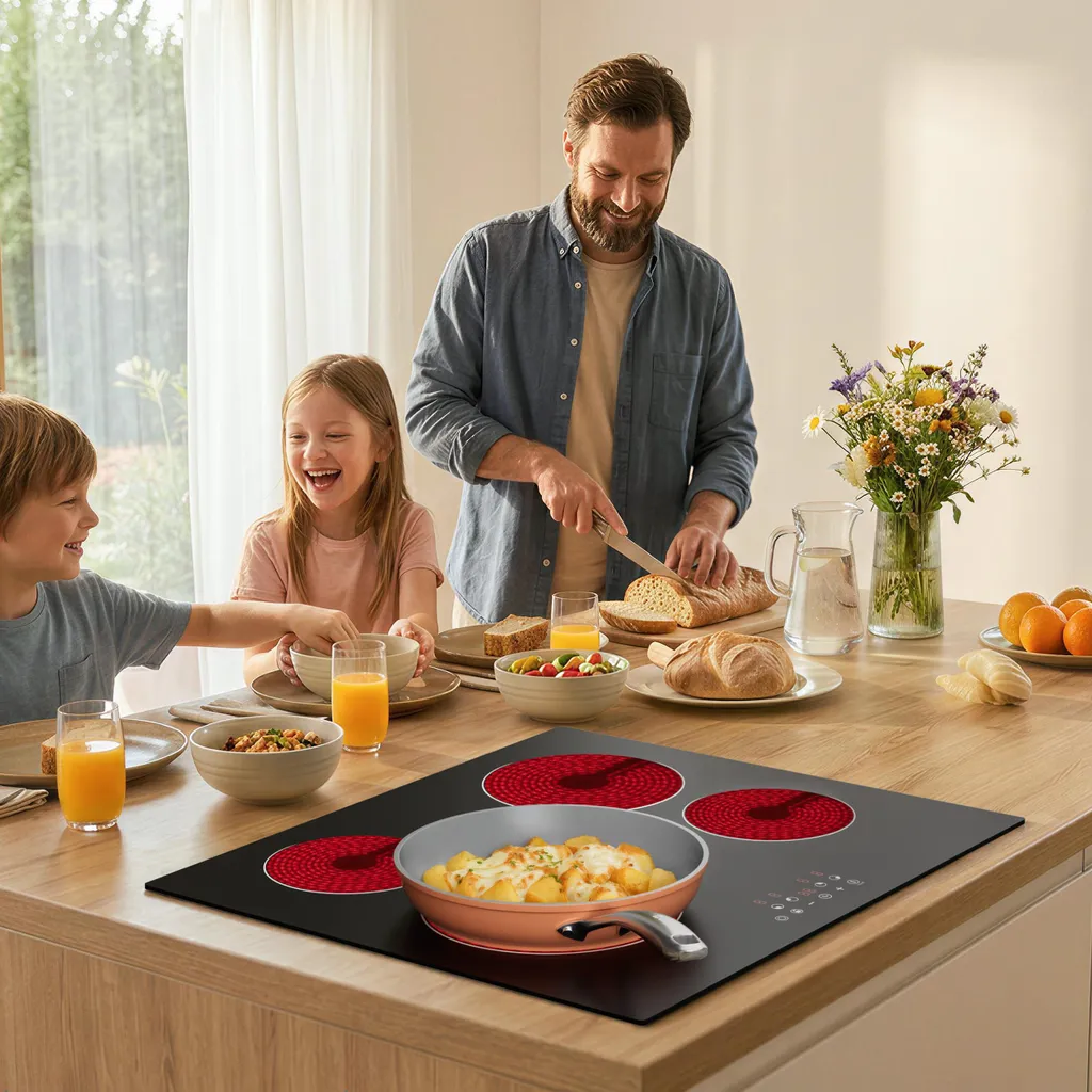 Plaque de cuisson vitrocéramique CDVER64B CDV Touch Control 6400W 60cm - 10