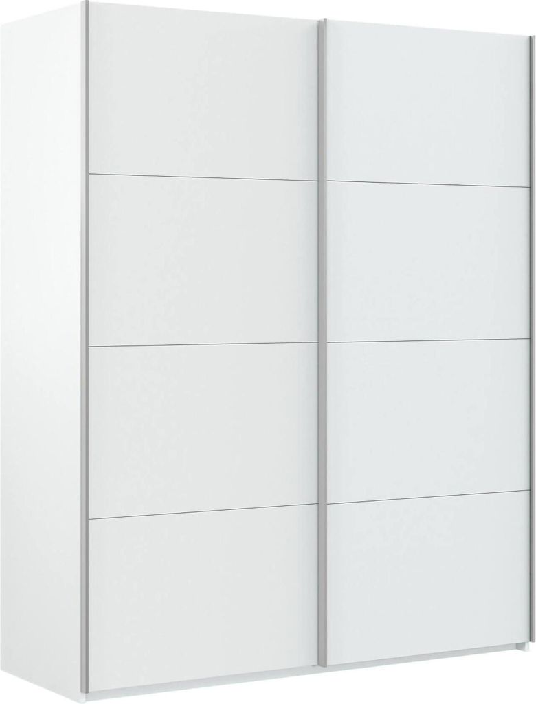 Dmora Kleiderschrank 2 Türen Ponce 150x200h cm Weiß