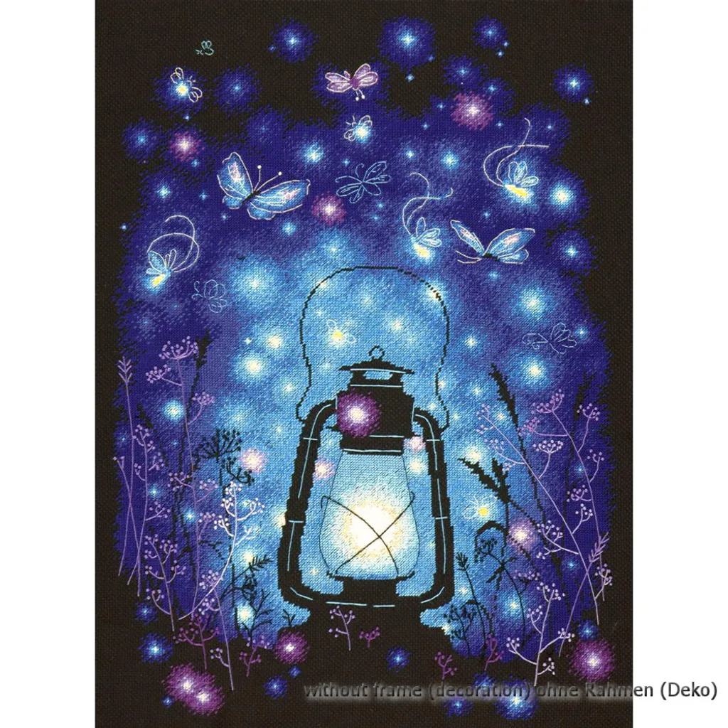 Point de croix sans erreur avec le kit complet Lumière magique 35x51
