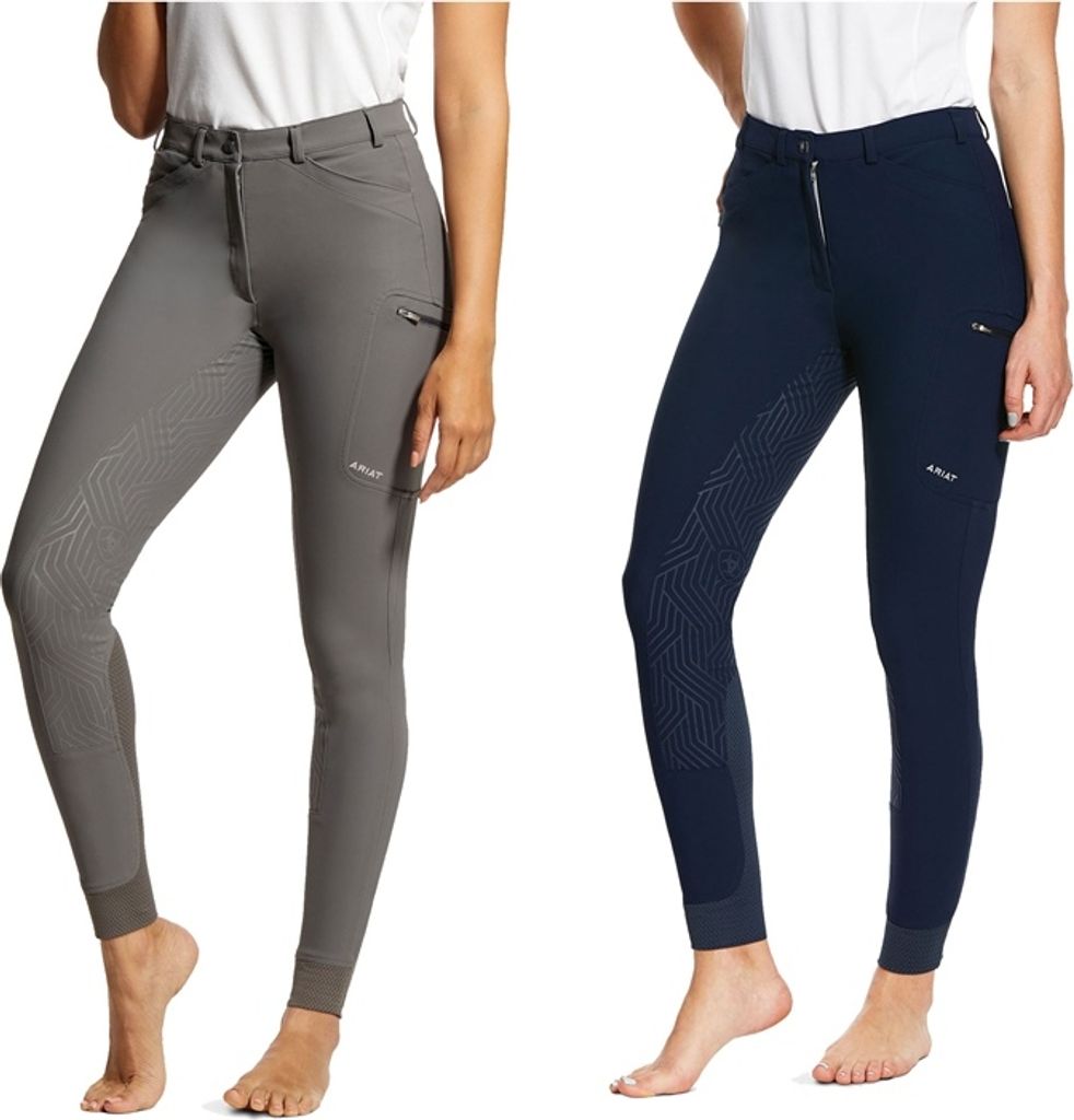 Ariat Reithose Damen Breeches Triton Full Grip Vollbesatz Damenreithose Navy 36L