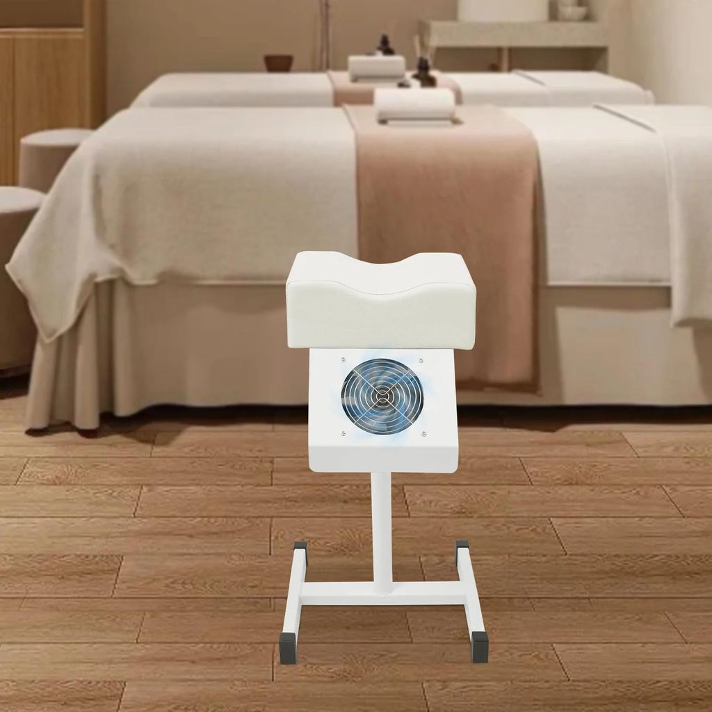 Pedikürestuhl - Fuß-Spa Massagesessel - 220V 22W - 2600 U/min Motor - Höhenverstellbar - Rechteckiger Sitz - Für Salon - Weiß