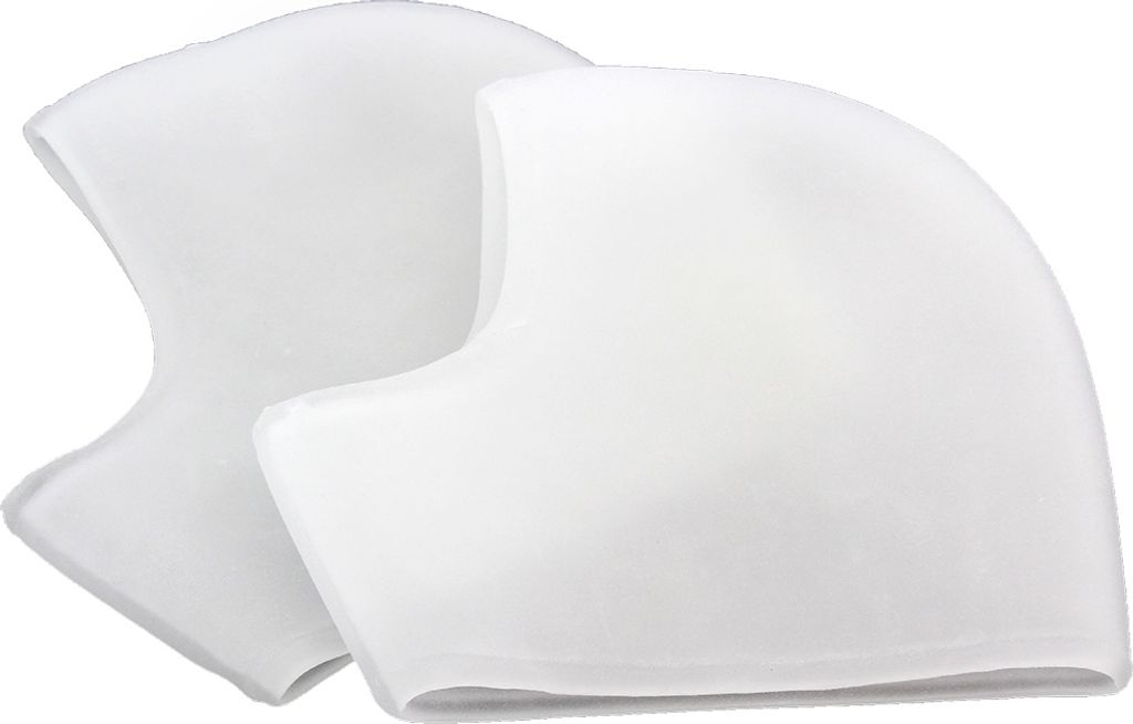 2 x Silikon Fersensocken Fersensporn Fersenschutz Fersenbandage Gelsocken