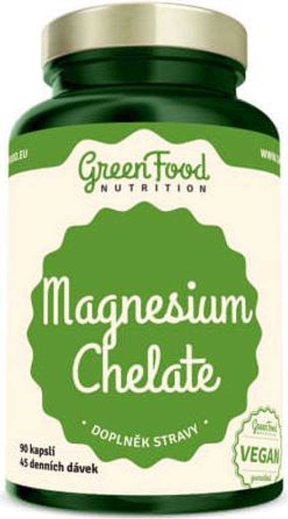 GreenFood Nutrition Magnesium Chelate + Vitamin B6 90 Kapseln